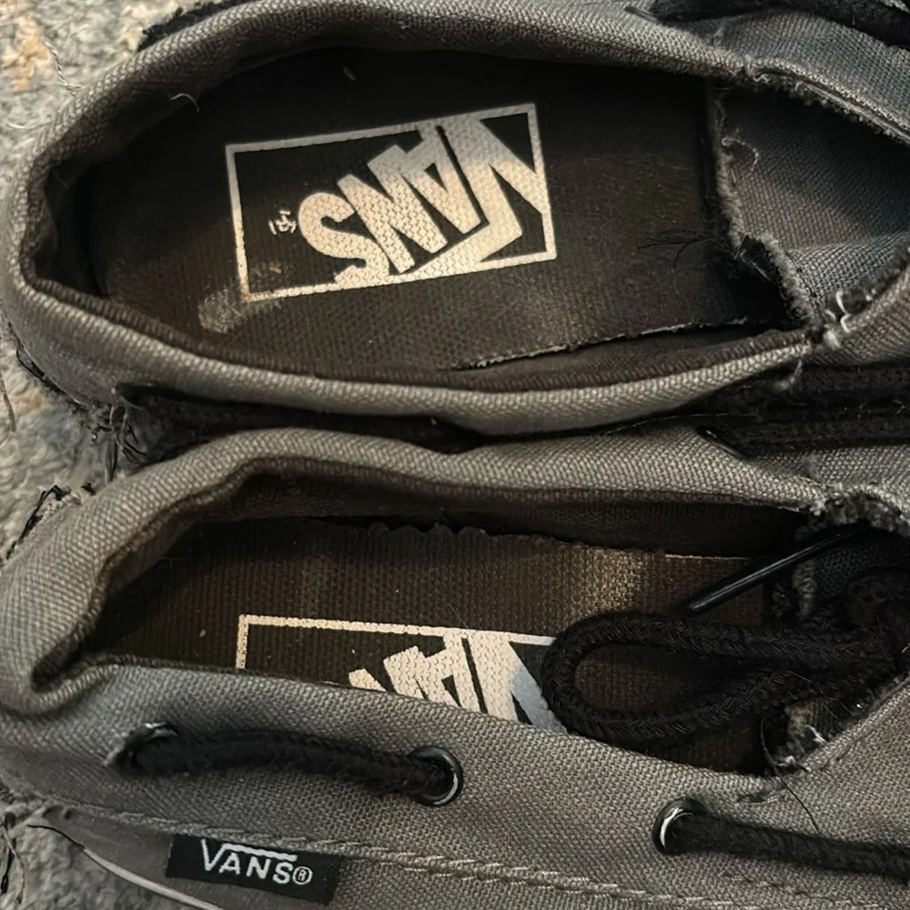 Vans slip on boat shoes men’s size 3.5 woman’s size 5